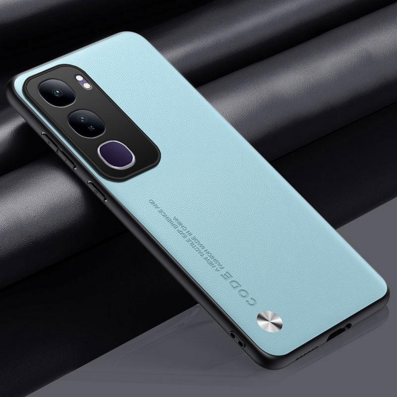 Однотонный кожаный чехол для VIVO Y19S Y300 Pro Y76 Y37 Y28 Y18 Y03 Y17S Y16 Y35 Y21 Y21S Y33S Жесткий защитный чехол для телефона
