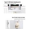 Чемодан Li Shen 26 дюймов, жесткий, на 4 колесах, с USB и подстаканником