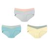 TERMEZY 3Pcs/lot Seamless Panties Ice Silk Female Comfort Underwear Women Low-Waist Briefs Large Size Maternity Panty Sexy Lingerie