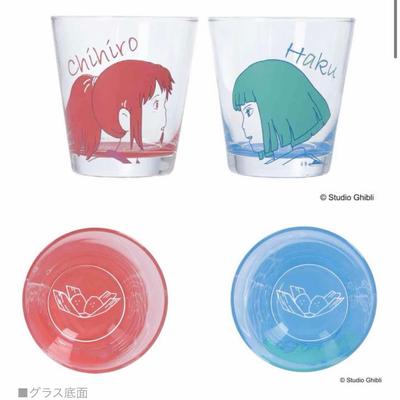Spirited Away Pair Glass Set Studio Ghibli Chihiro Haku Japan Limited