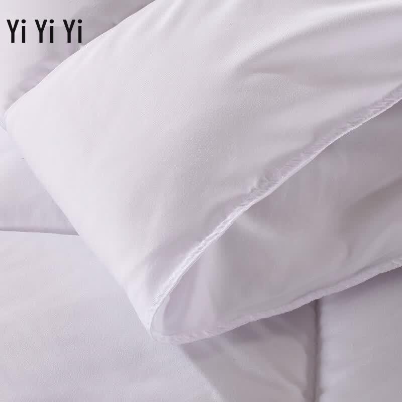 Yiyi Ai Чисто-белый хлопковый матрасный топпер против перьев