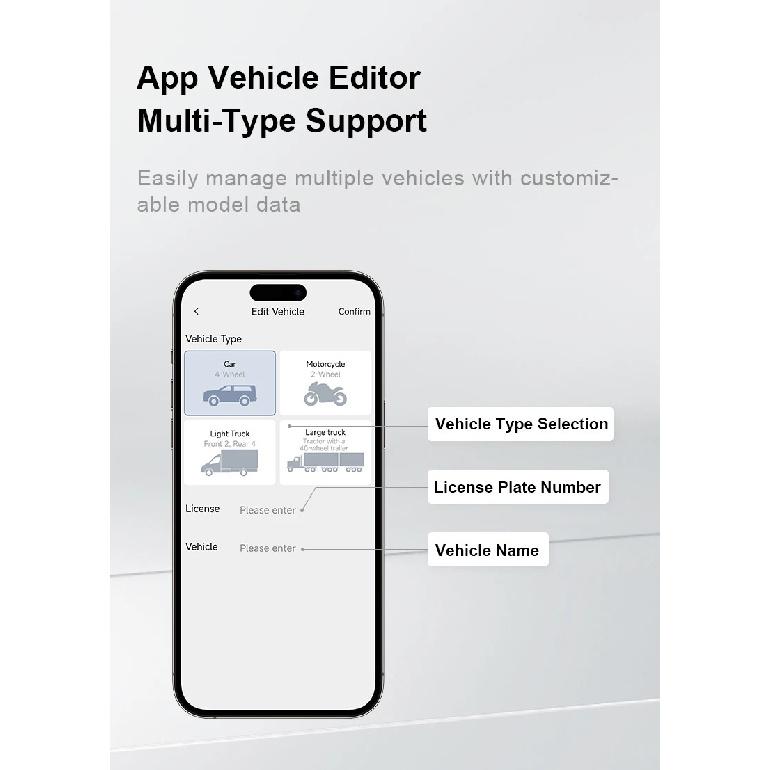 Новый внешний Bluetooth TPMS Датчик давления в шинах BT Мобильное приложение Мониторинг в реальном времени Универсальный для Мотоцикла Автомобиля и 6-колесного Грузовика