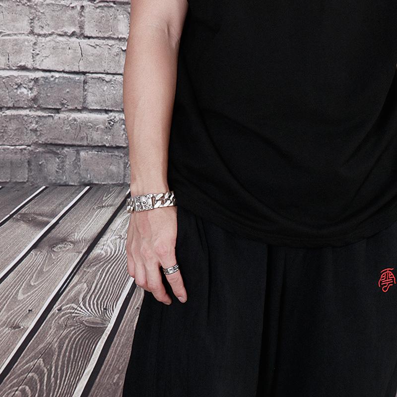 4 стиля серебряный цвет персонализированный кубинский браслет-цепочка Европейский и американский мужской браслет с черепом