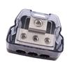 Car Audio Power Distribution Block 3 Way Wire Distribution 1x 0 Gauge AWG in 3x 4 Gauge AWG Out Fits for Boat Vehicles Auto Car Fuses4