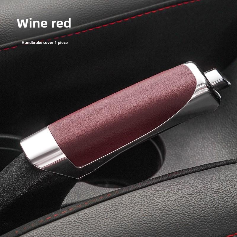 Чехол на ручник автомобиля Черный/Красный/Коричневый Автомобильные Рукоятки Ручника Защитный Декор Салона Ракушка Аксессуары Универсальный Стиль