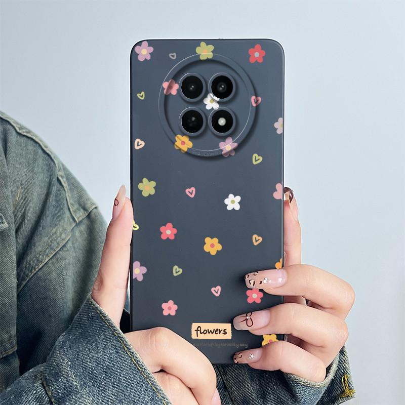 Для Realme 12 5G 12X Narzo 70X Чехол для телефона RMX3999 RMX3997 Funda Мягкий силикон Сладкий Расписной Модный Coque Чехол с цветочным принтом