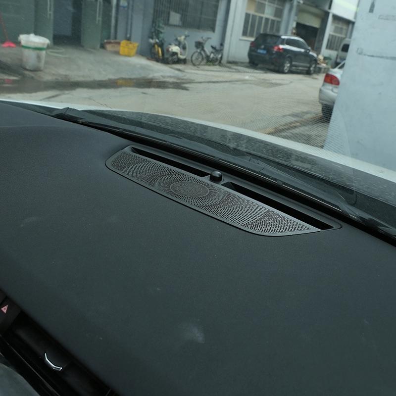 Aluminum Alloy Black Car Dashboard Speaker Cover Trim Sticker For Land Rover Discovery Sport  Auto Styling