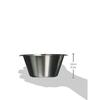 MATFER Flat-Bottom Bowl 702616, 16cm, Stainless Steel, France, ABCA101