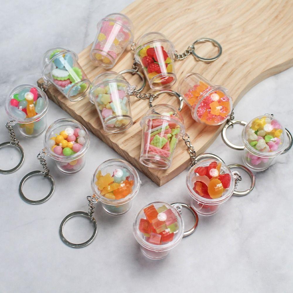 Shaker Cup Keychain Charm Bag Pendent New Key Chains for Keychain Bag