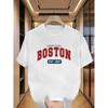 Футболка Boston EST 1997, Мягкая Дышащая и Устойчивая к Выцветанию, Классический Крой для Повседневной Носки