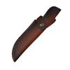 Two-Layer Cowhide Kitchen Knife and Sheath Set - Portable Outdoor Fruit Knife Set