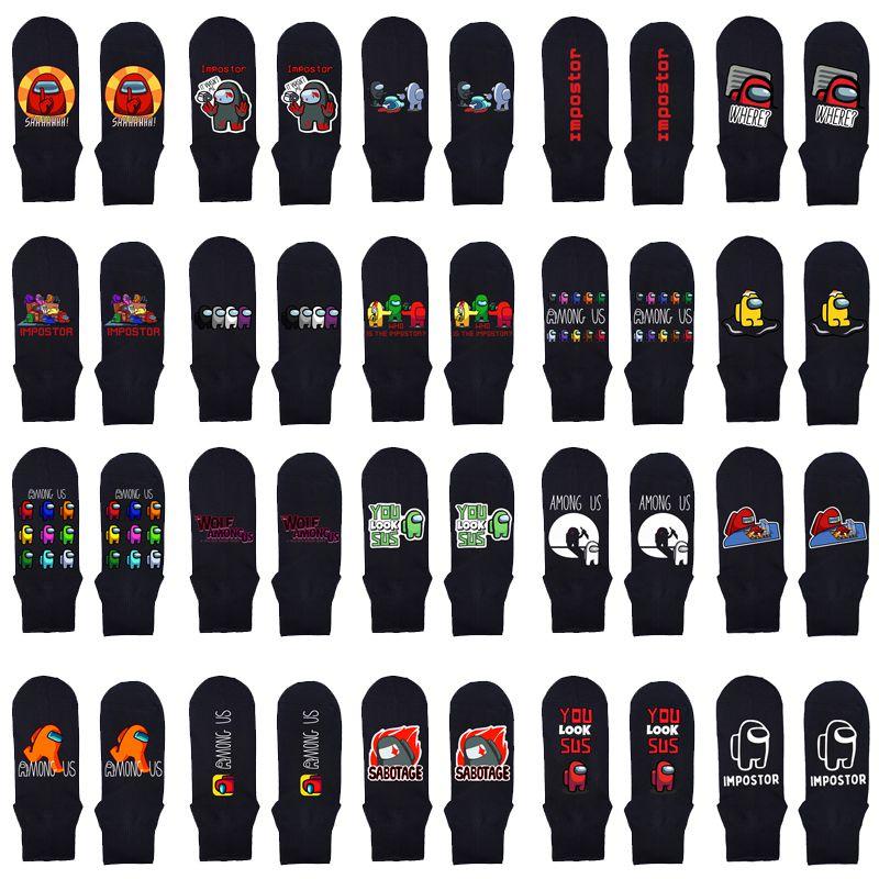 Among Pattern Us Socks Adult Stockings Unisex Game Cartoon Impostor Clothes Sock Ankle
