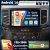 Android 14 Carplay Car Radio для Volkswagen VW Sharan 2012 - 2018 Мультимедийный видеоплеер Навигация GPS Стерео DVD Головное устройство BT