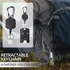 Wire Rope ID Card Holder Strong Steel Bus Card Cover Retractable Badge Reel  Work Card