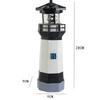 Solar Powered LED Lighthouse Lamp Rotating Beam Lantern Lighthouse  Courtyard Decoration