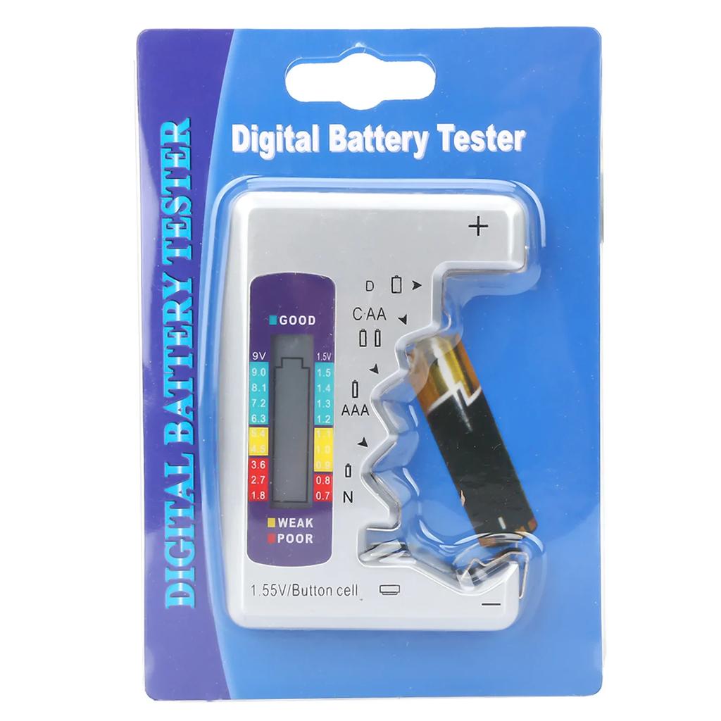 Digital Battery Tester Battery Capacity Detector Checker Measuring Tool 90 x 60mm Battery Capacity Testing Tool Electronic Tool