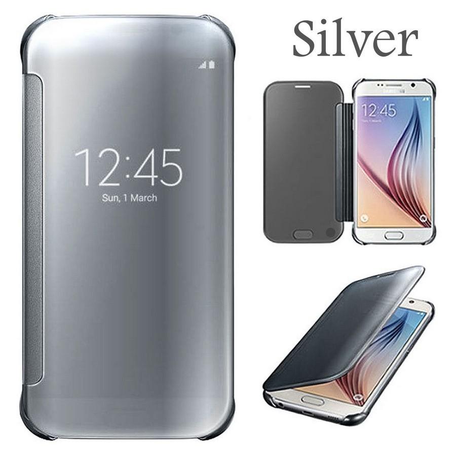 Зеркальная 3D вертикальная подставка, чехол-книжка для телефона Samsung S8/s8 Plus