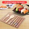 Bamboo Sushi Maker Set Sushi Rolling Mat Kits Sushi Curtain Blade Spoon and Chopsticks Set
