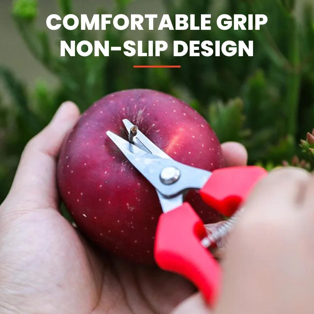 Stainless Steel Garden Pruning Shears Potted Tree Branches Scissors Fruit Picking Small Scissors Orchard Farm Gardening Tools