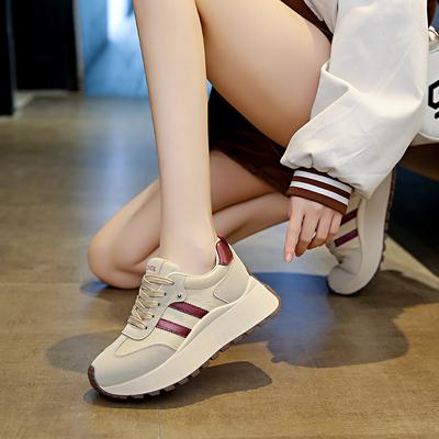 Новые папины кроссовки женские весенние студенческие спортивные кроссовки для бега повседневная обувь на высокой толстой подошве