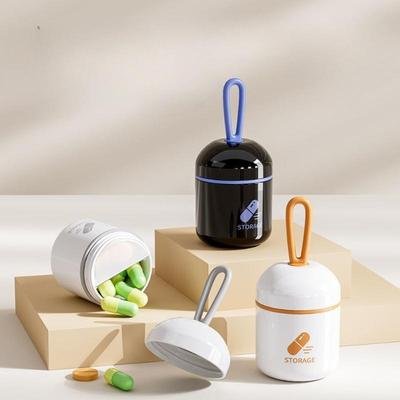 Портативная коробка для лекарств Герметичная коробка с отделениями для лекарств Напоминание о приеме лекарств Портативный контейнер для хранения лекарств