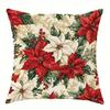 Красный Цветочный Узор Домашний Декор Наволочка для Подушки Гостиная Диван Полиэстер Наволочка на Подушку с Молнией