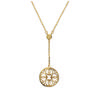 [J0863] - Gold Plated Necklace 'Choreography' Gold - 45x20 Mm
