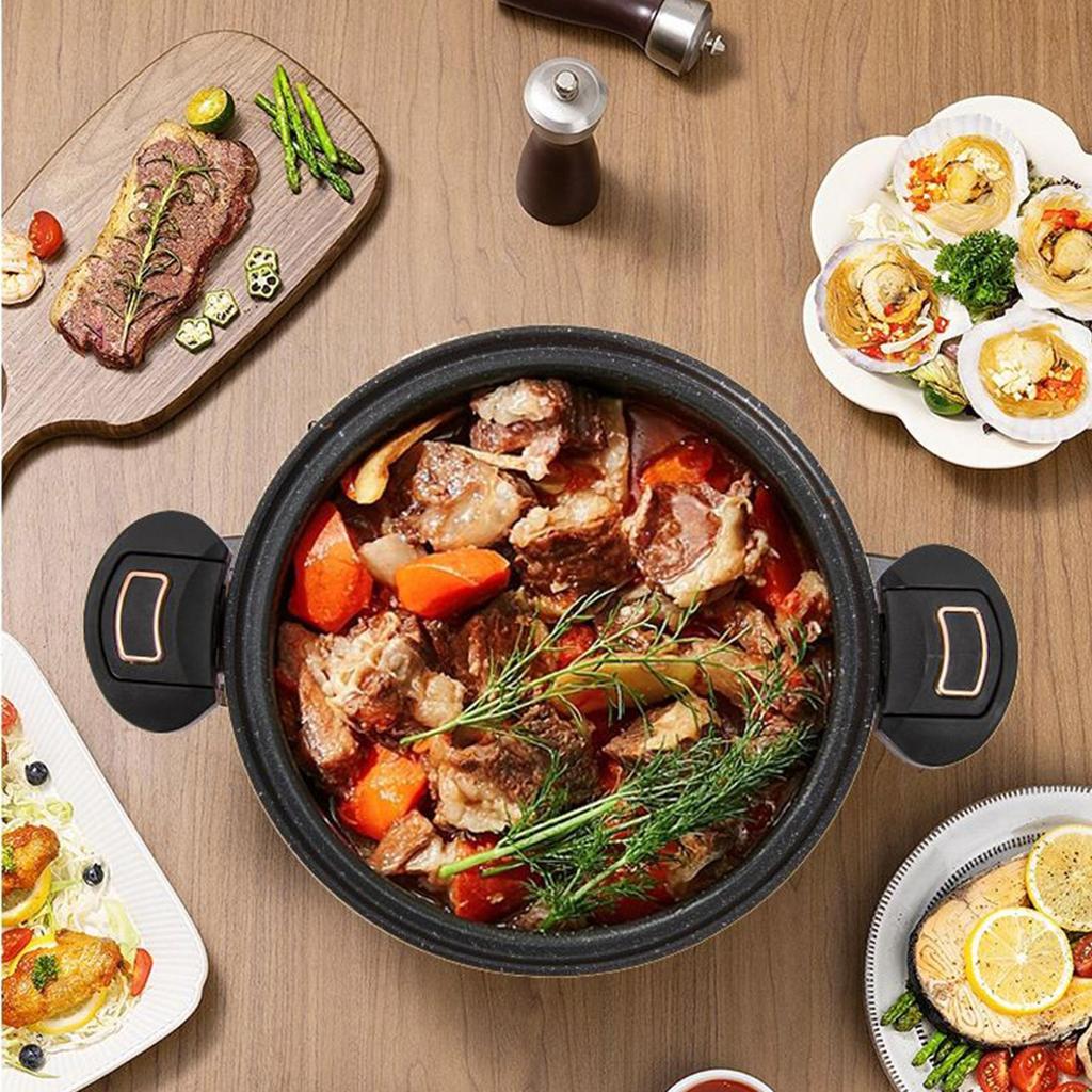 Маленькая тыквенная скороварка с прозрачной крышкой, быстронагревающаяся кухонная кастрюля для варки супа, посуда для приготовления пищи