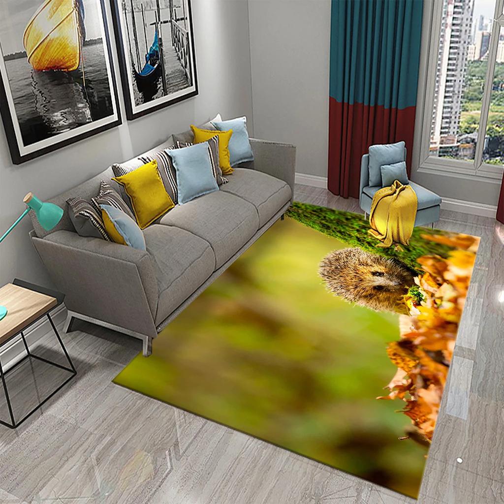 3D Прекрасный Лесной Ковер с Дикой Природой для Кухонного Коврика Ковер для Спальни Гостиной Длинный Прикроватный Коврик Ковер для Прихожей Входной Коврик
