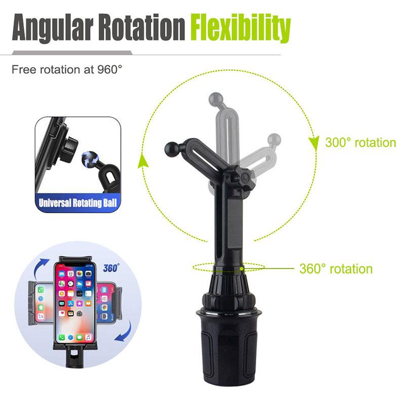 360 Degree Adjustable Tablet Cup Holder Mount Car Phone Tablet Holder Universal For Suvs Vehicle Interior Accessories