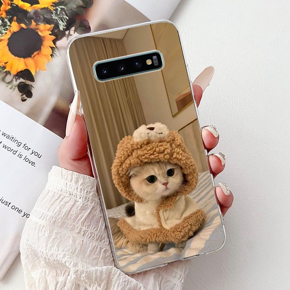 Чехол для Samsung S10 Plus SM-G975F Милый Кавайный Модный Цветочный Роскошный Крутой Расписной Мягкий Чехол для Телефона Samsung Galaxy S10+