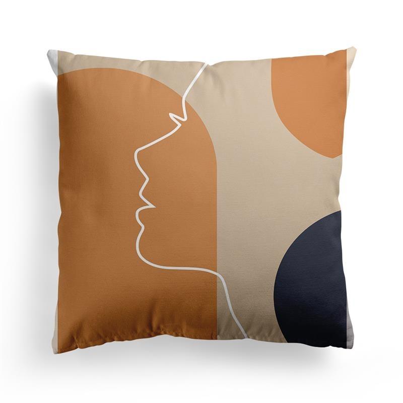 Оранжевый геометрический диван наволочка для подушки украшение для спальни офис гостиная дома наволочка