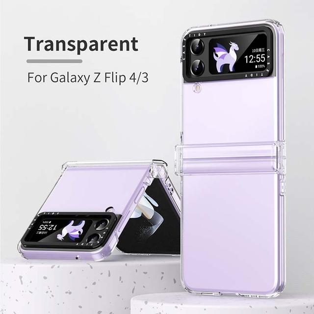 Защитный чехол для телефона Samsung Galaxy Z Flip 3 Flip 4, четырехугольный одноцветный чехол «все включено»