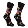 Colorful Skull Pattern Cotton Socks - Trendy Mid-High Street Fashion for Couples