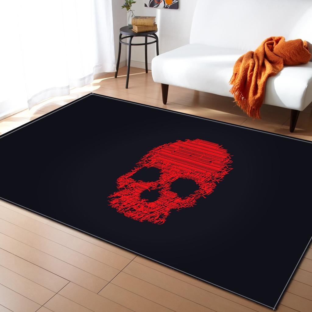 Skull Living Room Carpet Bedroom Dining Room Floor Mat