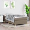 3144494 vidaXL Divan Bed with Mattress Taupe 90x200 Cm Fabric