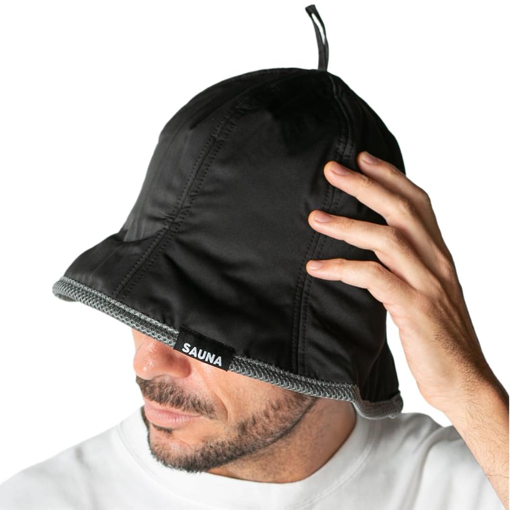 ICHIYON Sauna Hat Nylon Large Sauna Hat Hand Wash with Bag Cute Deep Large Size Large Quick Dry Water Repellent Thinsulate 3M Sauna Hat Sauna Cap [14+
