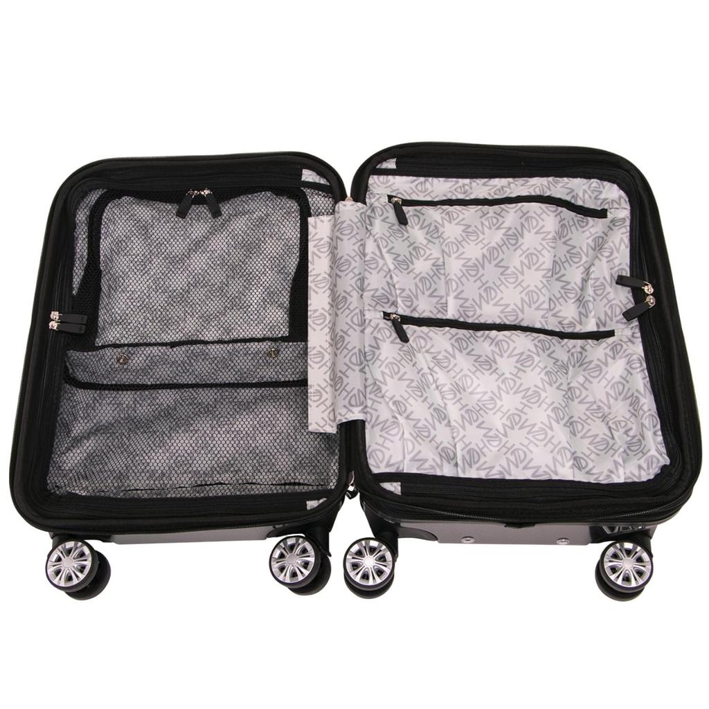 Чемодан для переноски, черный ободок, размер S, удлинение, жесткая сумка для переноски, застежка-молния [HEM] 39-50600 TR-024-01