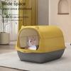 Large Enclosed Cat Litter Box with Door, Anti-Splash & Deodorizing
