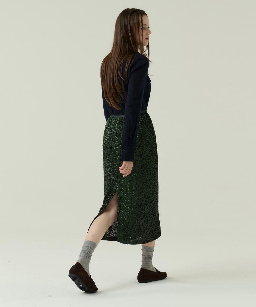 Boyeon 2.5Mm Beaded Skirt Party Green 0153