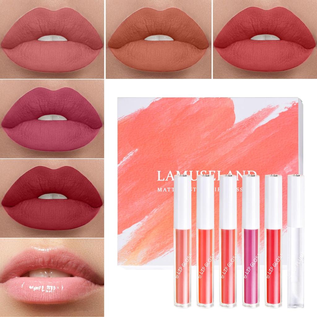 LAMUSELAND Keep Smile Водостойкая матовая жидкая помада, долговечная антипригарная чашка, блеск для губ, пухлое масло для макияжа губ, 1,5 г
