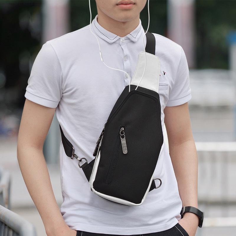 Stylish Luminous Outdoor Backpack With Usb Charging And Earphone Jack For School