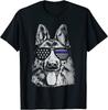 K9 Police Officer Police Dog Design Thin Blue Line Unisex T-Shirt