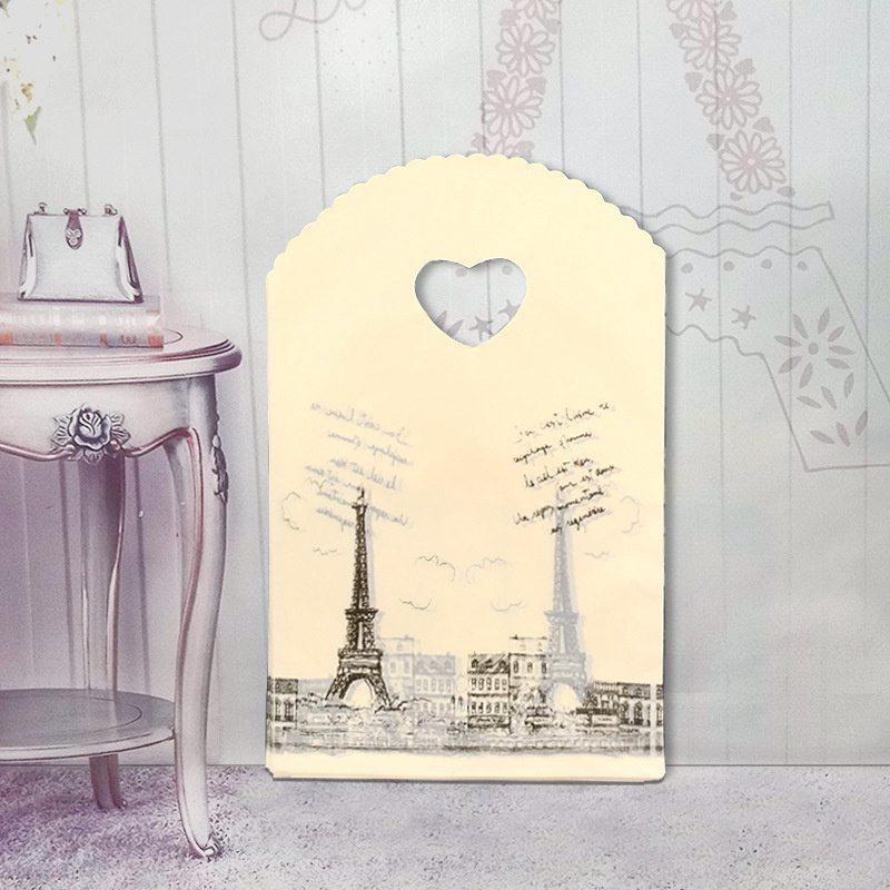 Small Plastic Bag With Handle Packaging Bags Boutique Gift Bag Mini Bag 50Pcs Trinket Bag Multi Designs