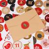 Sealing Packaging Candy Advent Calendar Number Stickers Adhesive Label Christmas Paper Sticker