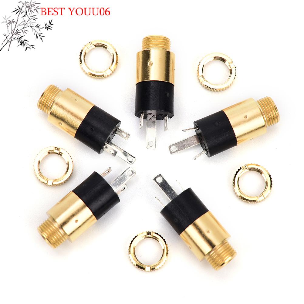 (YOUU06)5pcs PJ392 Stereo Female Sockect Jack 3.5 Audio Headphone Connector 3.5mm Stereo Headphone Audio Video Jack Socket Plug