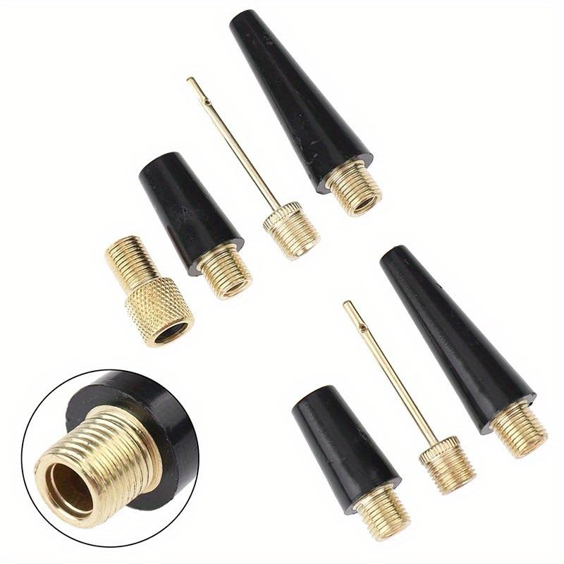 3pcs Nozzle Adapter Gym Ball Manual Hand Pump Needle Set Outdoor Soccer Volleyball Air Inflating Portable Multifunction Sports