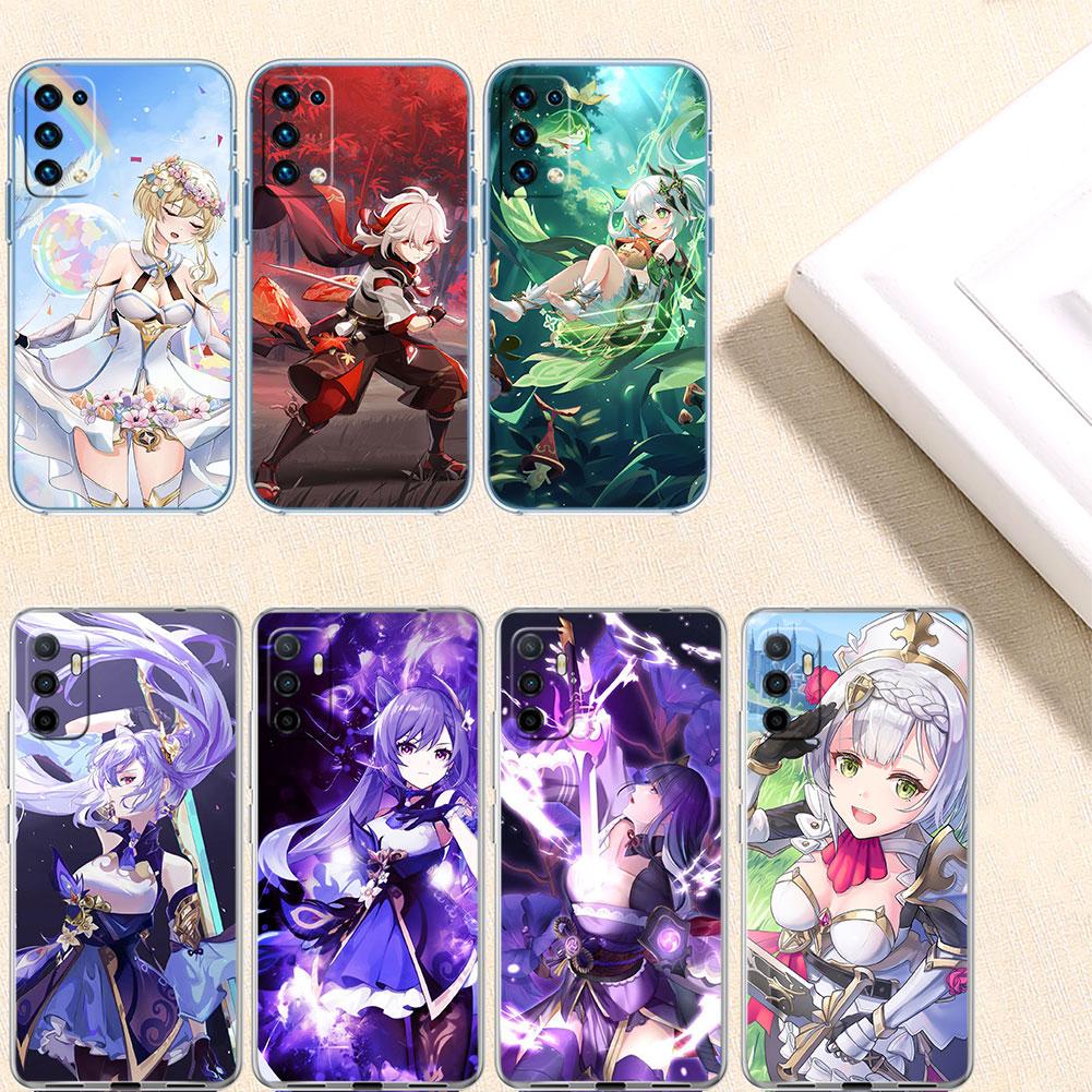 Чехол IK34 Genshin Impact Girl для Motorola E13 E15 E20 E22 E22I E22S E30 E32 E40 E7 E7I G Plus Power Play Stylus G22 G14