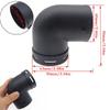 Автомобильный воздуховод, воздуховод, колено, 42/60/75/90 мм, черный пластиковый разъем, нагревательная труба, воздухозаборная труба
