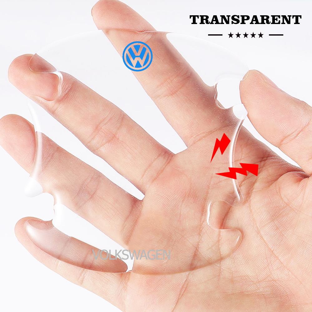 PCVHD1 New Car Door Bowl Handle Protector Stickers Transparent Anti-scratch Film For VW Polo Jetta Passat Golf Tiguan Touran Beetle